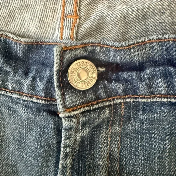 7 For All Mankind Low Rise Bootcut Jeans- 29- Medium  Blue Wash- Y2K - Picture 6 of 12